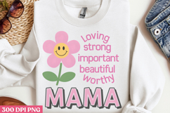 Loving strong important PNG, Retro Mother Sublimation PNG Product Image 2