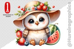 Cute Owl Clipart - PNG File Product Image 1