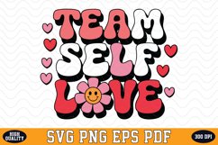 Team self love Valentine&#039;s Day SVG | SVG Cut files Product Image 1