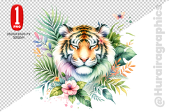 Cute Tiger Clipart - PNG File Product Image 2