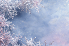 Glitter Snowflakes on a Soft Pastel Winter Background Product Image 1