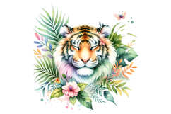 Cute Tiger Clipart - PNG File Product Image 1