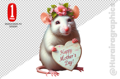 Cute Rat Clipart - PNG File Product Image 2