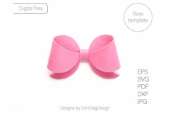 Pinch bow svg Pinch bow template Hair bow svg Hairbow PDF Product Image 3