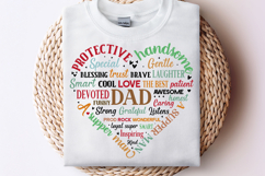 Dad Heart Shape SVG, Father&#039;s Day Heart, Father&#039;s Day SVG Product Image 1