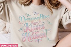 Dragonflies are kisses PNG, Retro Dragonfly Sublimation P Product Image 2