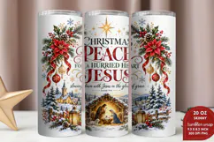 Let Jesus Be Your Peace Christmas PNG, Christian Nativity Ch Product Image 2
