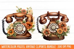 Watercolor Pastel Vintage Clipart Product Image 1