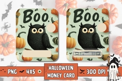 Boo Halloween Money Card, Printable Halloween Print Product Image 1