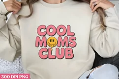 Cool moms club PNG, Retro Mama Sublimation PNG Product Image 1