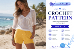 Summer Crochet Shorts Pattern PDF Product Image 5