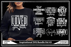 Inspirational SVG Bundle, Positive Quotes Svg, Self Love Svg Product Image 1