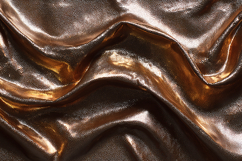 A luxurious brown fabric with shiny folds Product Image 1