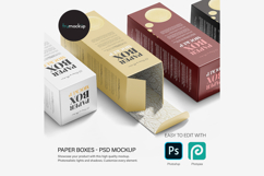 Tall Paper Box - PSD Mockup Product Image 1