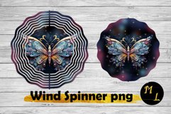 3D Butterfly Wind Spinner sublimation, Wind Spinner design Product Image 1