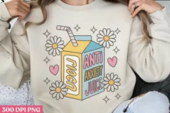 Anti anxiety juice PNG, Anxiety Sublimation Product Image 2