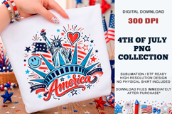 America Liberty Crown PNG | Sublimation DTF Product Image 1