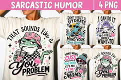 Trendy Sarcastic Humor PNG, Savage Retro Meme Sublimation Product Image 1
