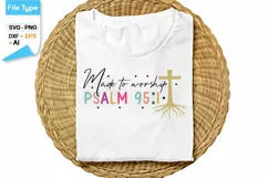 Made To Worship SVG Design | Christian SVG | Jesus SVG Product Image 1