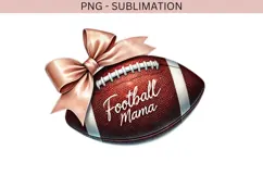 Football mama png design for T-shirts Product Image 1