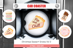 Car Coaster Christmas Dessert Quotes Product Image 1