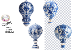 Blue Toile, Ephemera, PNG, Clipart, Junk Journal, flowers Product Image 1