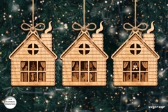 Christmas House Shadow Box SVG Bundle | Laser Cut | SVG Product Image 1