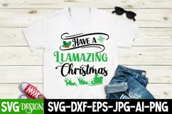 have a llamazing christmas SVG Cut File,Christmas SVG Design Product Image 1