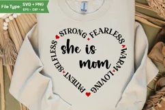 Mothers day SVG | Mom Word Art | Words of kindness for mom Product Image 1