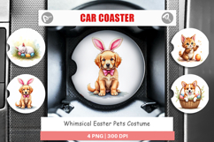Easter Pets Costume Car Coaster Product Image 1