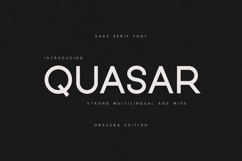 Quasar Modern Sans Serif Font Product Image 1