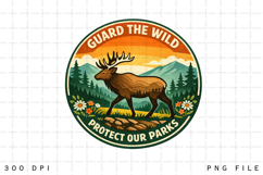 Guard the Wild Elk Park Badge Product Image 1