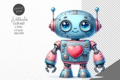 Robot clipart, Nursery clipart, Kids sublimation Product Image 1