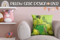 Lemon Pillow Case Design, Summer Pillow Sublimation Product Image 1