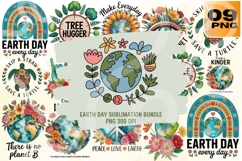 Earth Day Sublimation Bundle PNG - 9 Designs Product Image 1