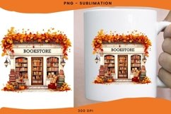 Fall Bookstore Png Download Autumn Sublimation Product Image 2