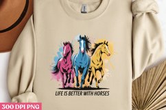 Life Is Better with Horses PNG Product Image 1