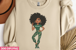 Empowering Black Girl Clipart PNG Product Image 2
