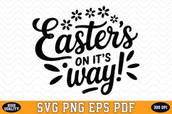 Easter on it&#039;s way SVG Design | SVG Cut files Product Image 1
