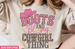 Boots and Bling PNG, Pink Western Sublimation PNG Product Image 2