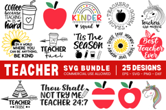Teacher Bundle SVG, DXF, PNG, EPS, Teacher SVG Bundle Product Image 1