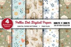 Polka Dot Digital Paper PNG Product Image 1