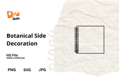 Botanical Side Decoration Frame Product Image 1