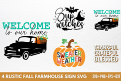 Rustic Fall Farmhouse Sign SVG Product Image 1
