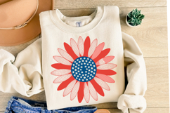 USA Flower Svg Design | Svg Cut Files | Shirt Svg Product Image 1
