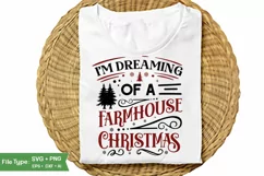 I'm Dreaming Of A Farmhouse Christmas SVG Design | Christmas Product Image 1