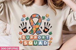 Support Squad PNG, Autism Sublimation PNG Product Image 2