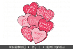 Girl Valentines Day PNG | Camo Hearts PNG | Preppy Valentine Product Image 1