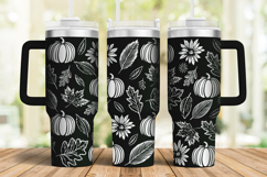 40oz Tumbler laser svg| Fall wrap| Autumn design Product Image 2