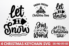 Christmas Keychain SVG Product Image 1